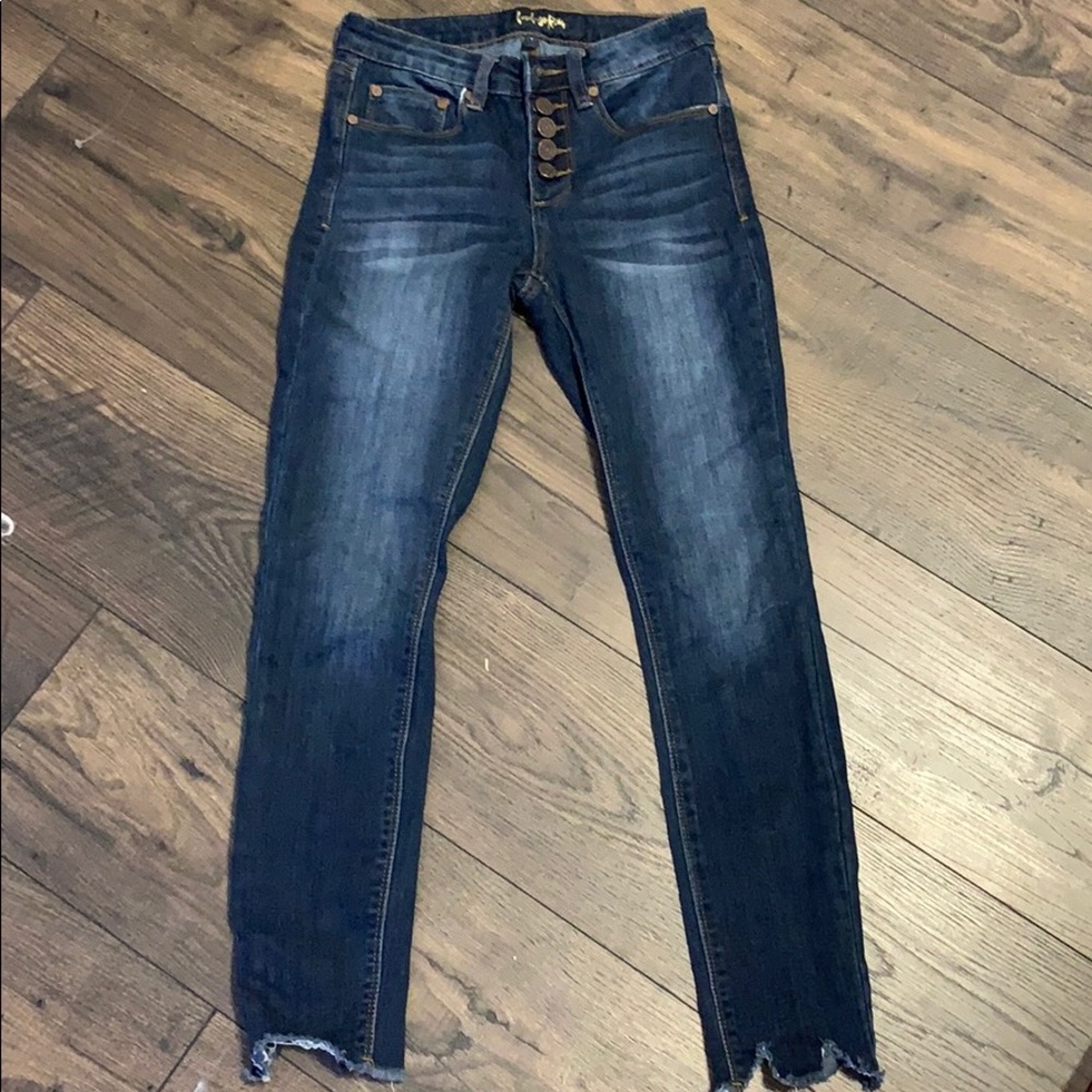 blue denim jeans